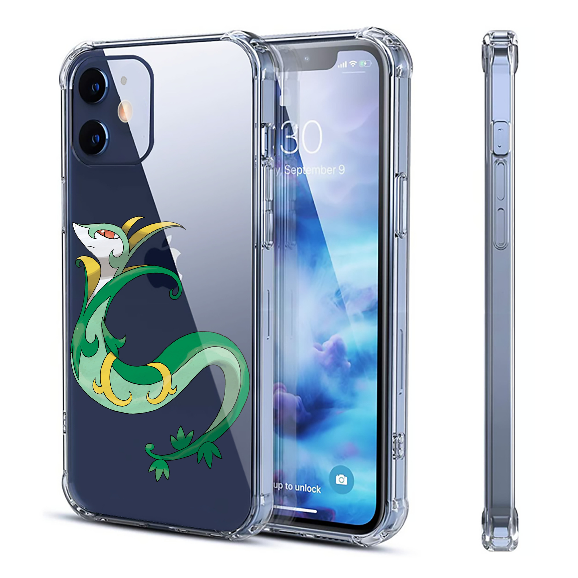 （画像用） ポケットモンスター Pokémon 【iPhone 12シリーズ対応】透明スマホケース（クリアソフトケース）